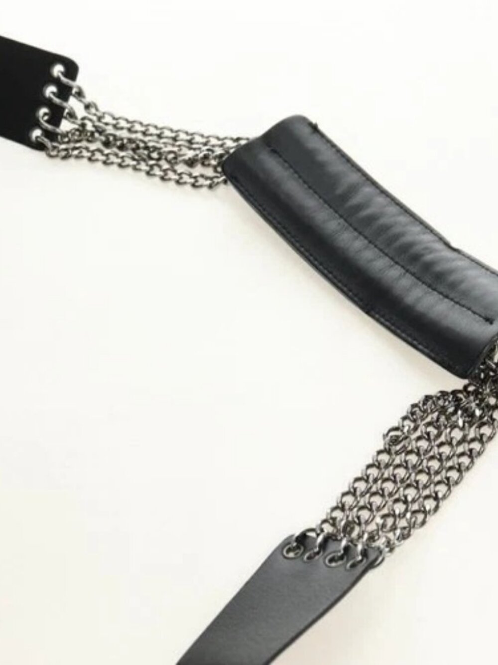 CHANEL Camelia 2.55 Chain Shoulder Bag Wool Tweed White Black CC Auth 181935SM - Picture 8 of 16